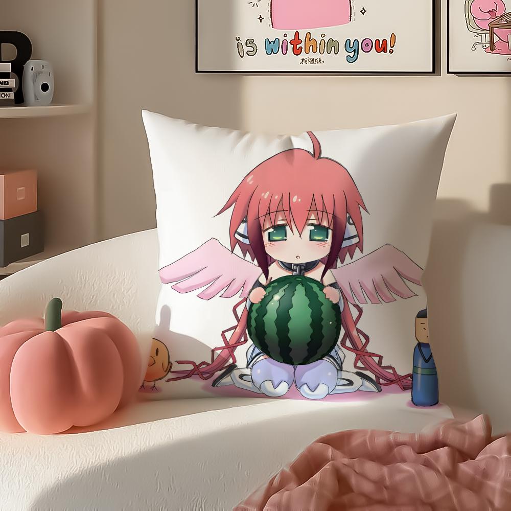 SSora no OOtoshimono Cushion Cover Pillowcase Short Plush Invisible zipper Room Sofa Cushion Cover