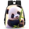 Panda Niedliche Schultasche Verschleißfest Großes Fassungsvermögen Wirbelsäulenschutz Und Anti-Buckel Schüler Party Must-Have Leichter Rucksack