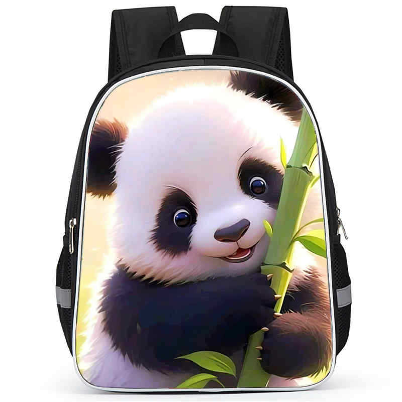 Panda Niedliche Schultasche Verschleißfest Großes Fassungsvermögen Wirbelsäulenschutz Und Anti-Buckel Schüler Party Must-Have Leichter Rucksack