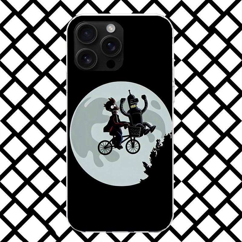 Cartoon F-Futuramas Phone Case for iPhone 17 Air 16 16E 15 14 Plus 13 Mini 12 11 Pro Max 7 8 + SE 2020 Soft Cover Fundas 17 Air