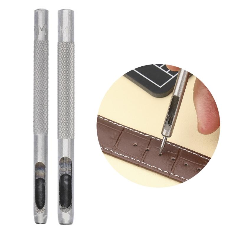 Punch Tool Set Stainless Steel Hole Punch Set Round Hole Punch Cutter 1-13mm Hollow Punch Set for Leather Watch Straps