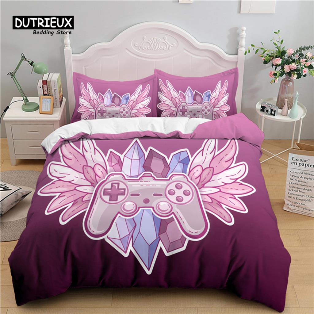 Luxury 3D Game Console Print Home Living Comfortable Duvet Cover Pillowcase Kid Bedding Set Queen and King EU/US/AU/UK Size