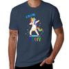 A Is For Adley Kids Rainbow Unicorn Birthday Party Merchandise Tshirt Modern Style Print Tshirt