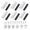 Solar Panel Mounting Bracket Kits Aluminum Alloy Flat Roof Solar Panel Mounting Brackets End Clamps
