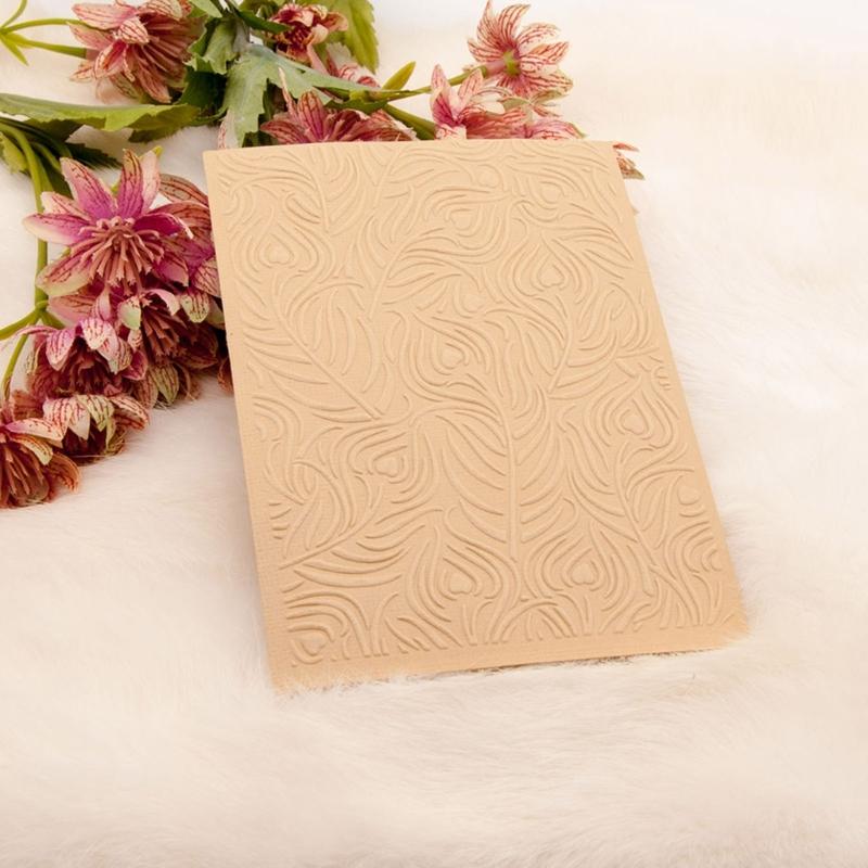 Strukturierte Prägefolder Papierbasteln Dekorative Prägeschablonen Strukturierte Scrapbooking-Vorlagen für Kartenherstellung