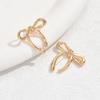Bowknot Drop Earrings - Elegant Boho Style Dangle Bow Ribbon Earrings with Stainless Steel Post for Women, Fashionable