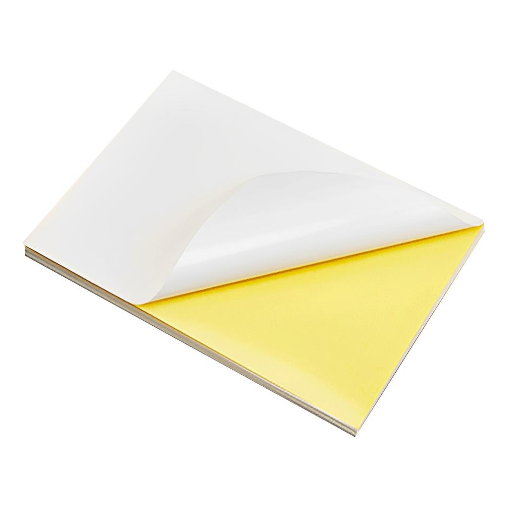 Neu 25 Blatt A4 Weiß Selbstklebender Aufkleber Etikett Matte Oberfläche Papierblatt Für Laser Tintenstrahldrucker Papier
