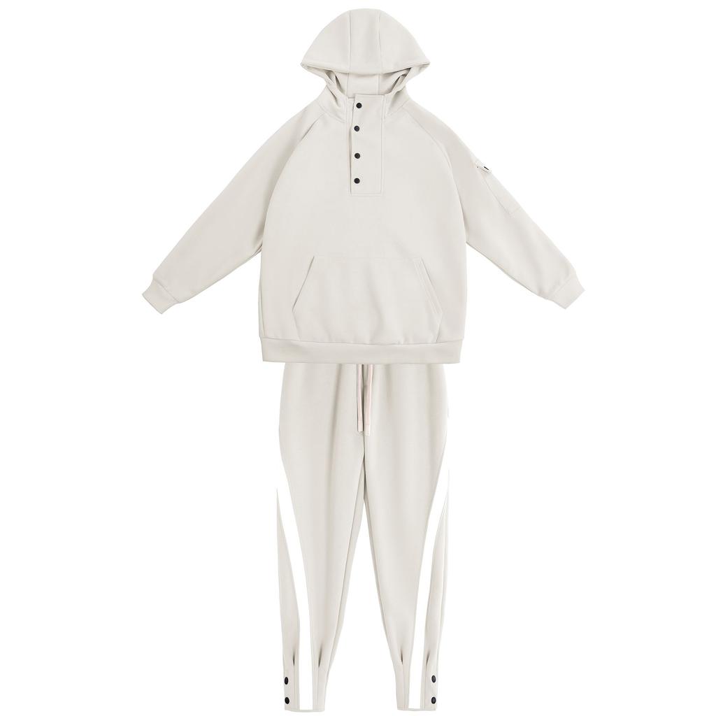 Simple Outdoor Spring and Autumn Men's Sweater Casual Sports Suit Trousers Suit Hooded Long Sleeves