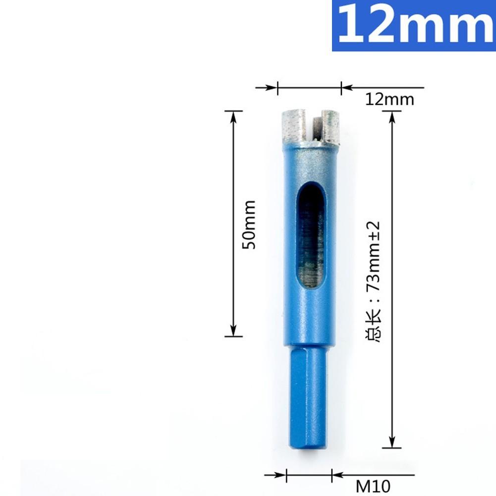 Protable Reliable Diamond Drill Core Bits Glass Hole Blue Coated Cutting