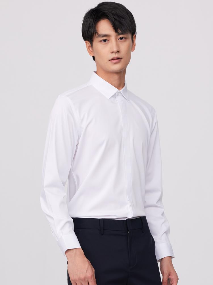 Мужская повседневная модная классическая рубашка с длинным рукавом — фото 3