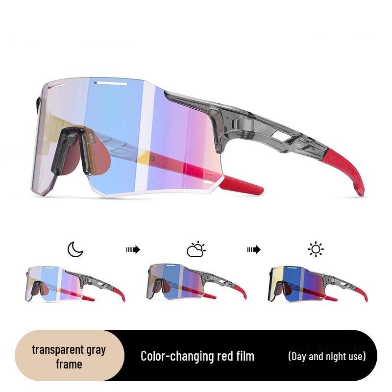 Photochromic Windproof Cycling Glasses for Men & Women - Ideal for Day/Night, Outdoor Sports, Mountaineering, Running, Driving