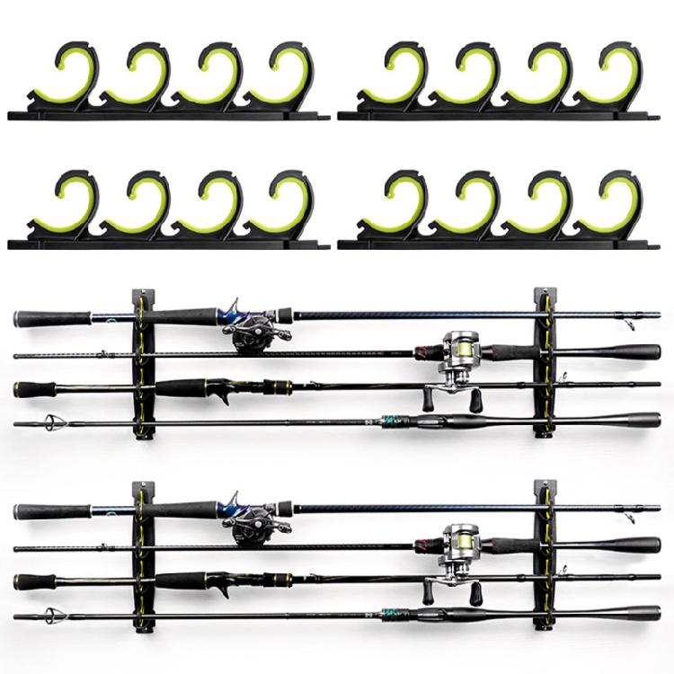 Fishing Rod Hanger Storage Organizers Display Stand Fishing Rod Rack Holder Holds To 8 Fishing Rod for Garage Basement