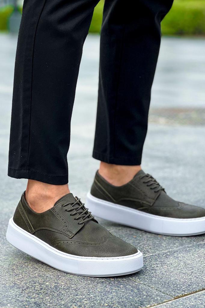 Chekich H New Collection CH149 Changer Over Herrenschuh Weiß Schwarz Braun Tan