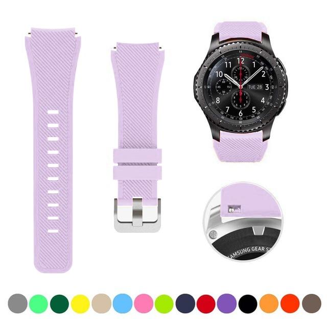 20mm 22mm Band for Samsung Galaxy Watch 6/7/5/pro/4/Classic/46mm/active 2 Gear s3 silicone bracelet Huawei GT/5/4/2/3 Pro strap