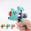 Mini Pocket Electric Toy Gun Portable Small Pistol with Sound Light Colorful Projection Music Interactive Play Toy