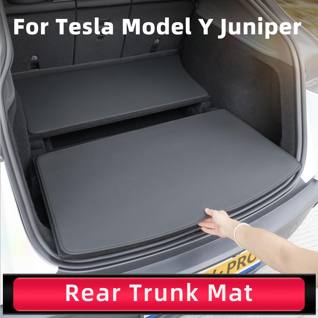 For Tesla Model Y Juniper Trunk Mat Full Coverage Trunk Both Side Guards Seat Backrest Protective Pad Cargo Liner Protective Pad