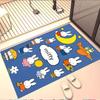 Miffy Print Rug, Washable Floor Carpet, For Entryway Dorm Laundry Room Office Study, Home Decor Birthday Christmas Gift