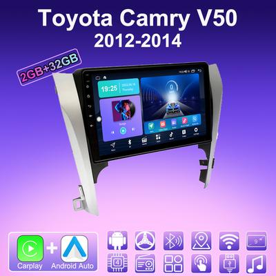 2 DIN Android Carplay Car Radio For Toyota Camry V50 2012-2014 Multimedia Player Head Unit Stereo GPS Navigation BT WIFI 2+32GB