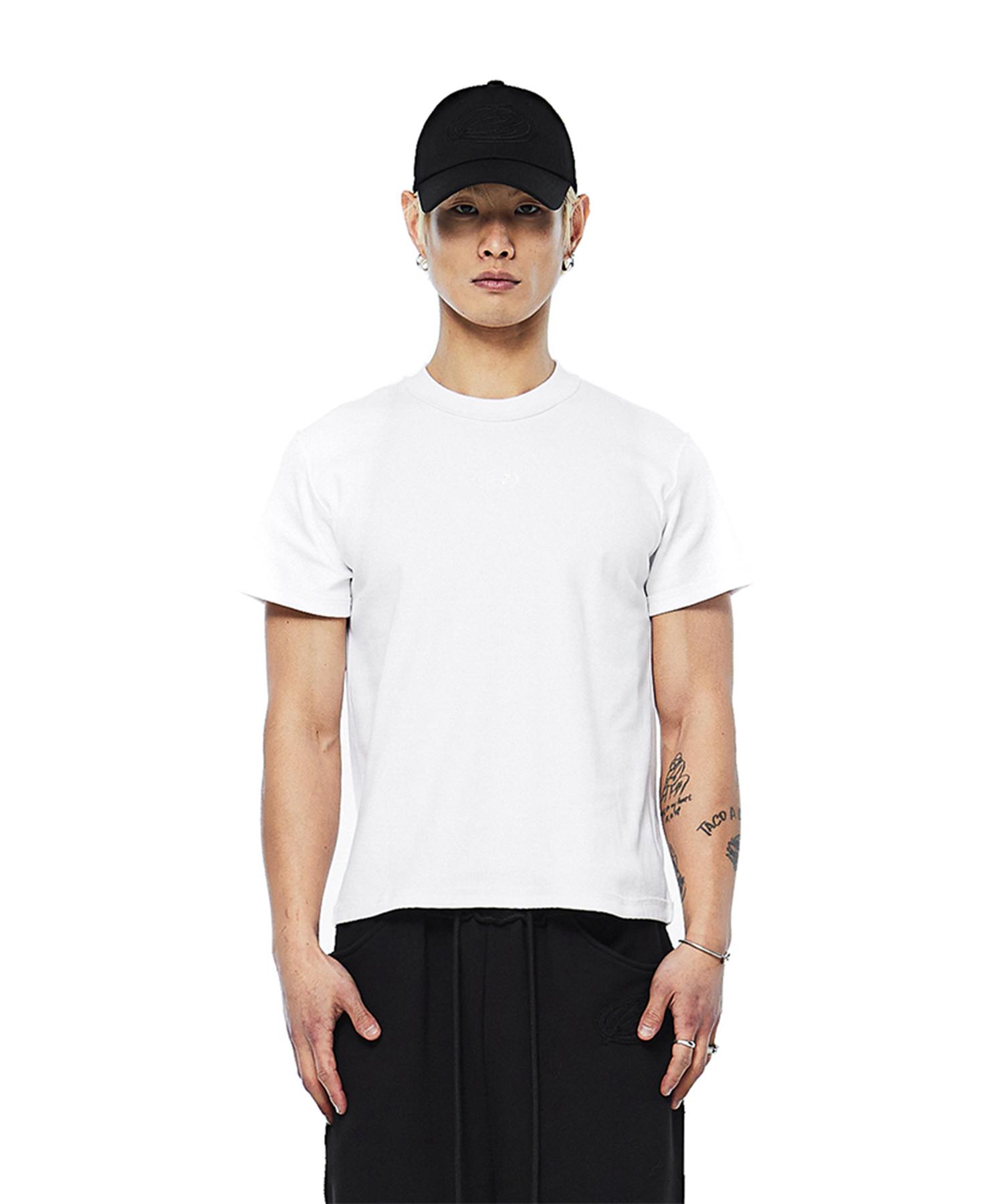 More Than Black Cut Off Half Sleeve - White