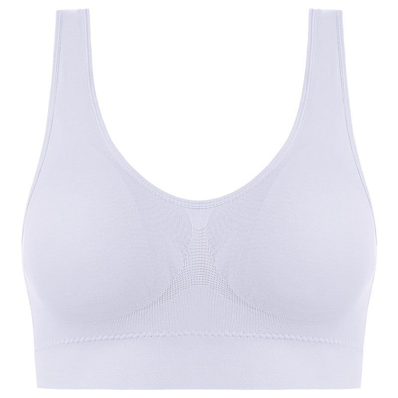 

Большой спортивный бюстгальтер — без косточек, поддерживающий жилет для йоги и бега для женщин XL белый
