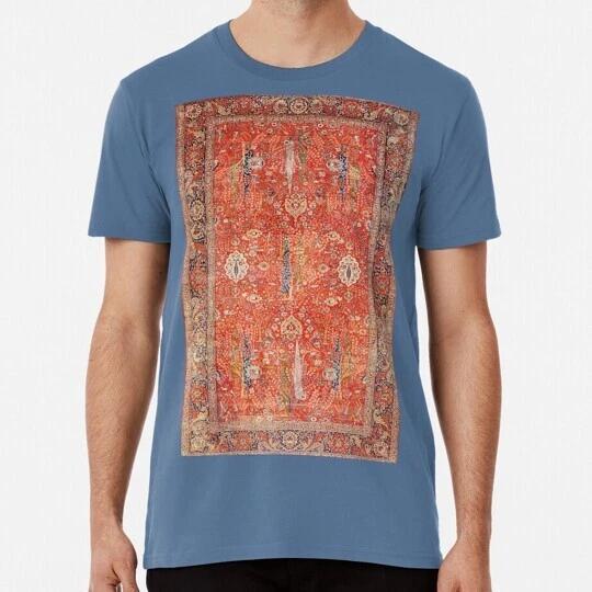 Antique Persian Tabriz Rug Print Size S to 5XL Made in the USA T-Shirt XS
