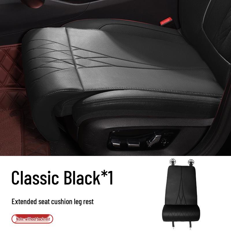 Universal Car Seat Cushion with Leg Support - All-Season, Driver & Passenger Use