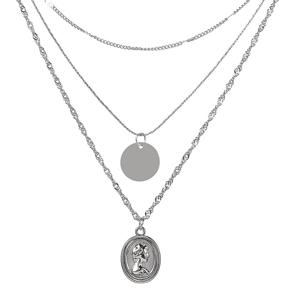 

Темперамент Очарование Элегантная женская личность Мода Мода Ожерелье Ювелирные изделия Свитер-цепочка серебряный