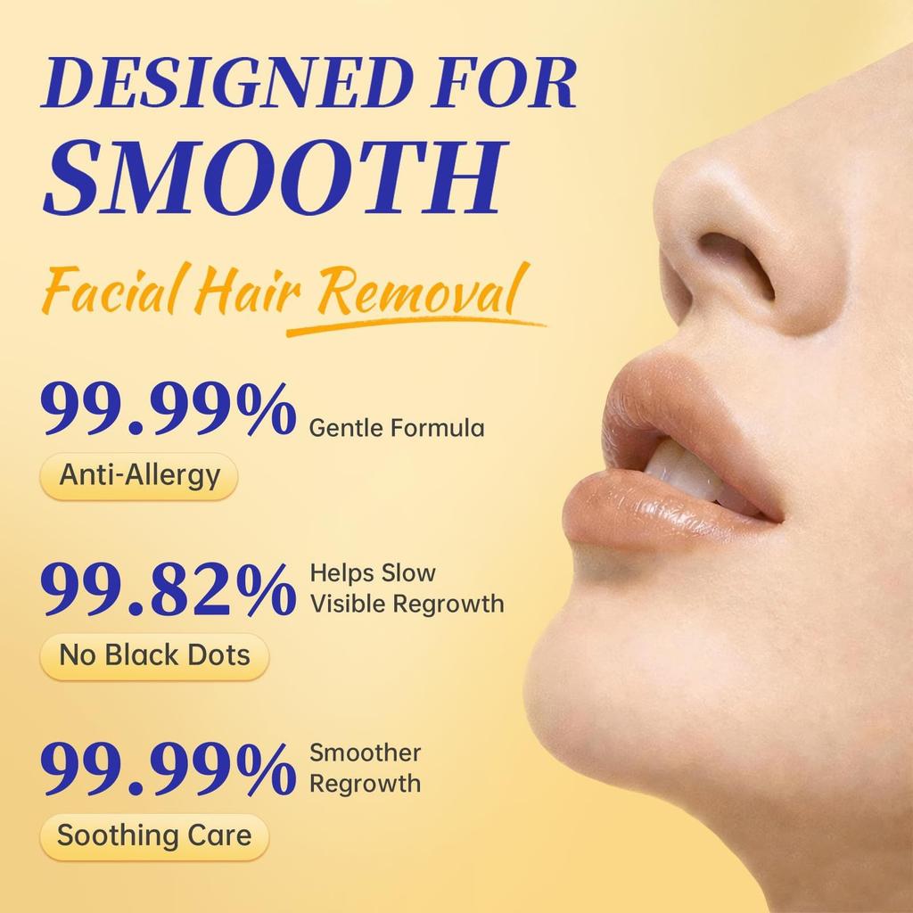 Facial Hair Removal Kit for Women and Men, Gentle and Effective