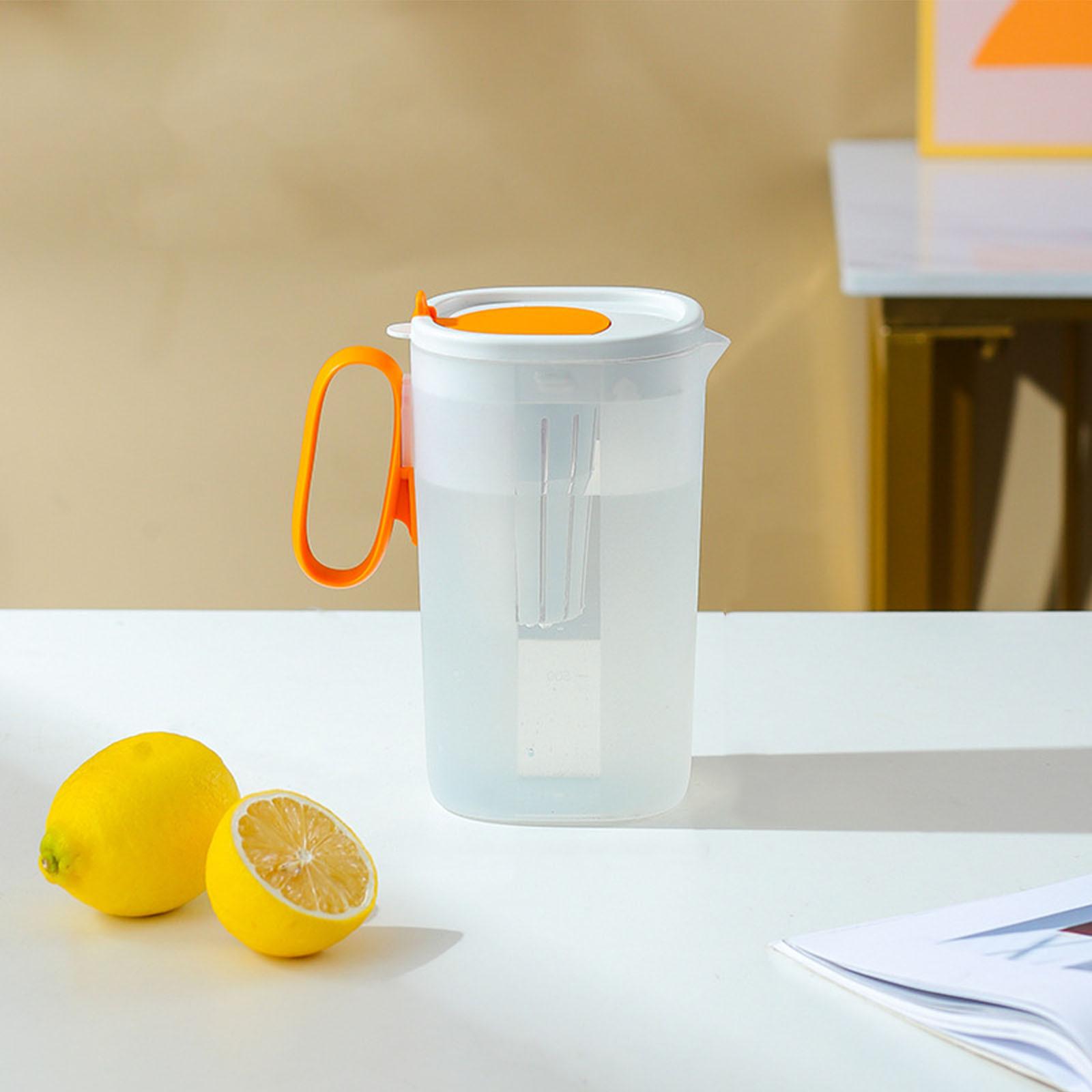 

1.5L Large Capacity Household Cold Water Pot With Handle And Lids High Temperature Resistant Plastic Water Bottle Accessories
