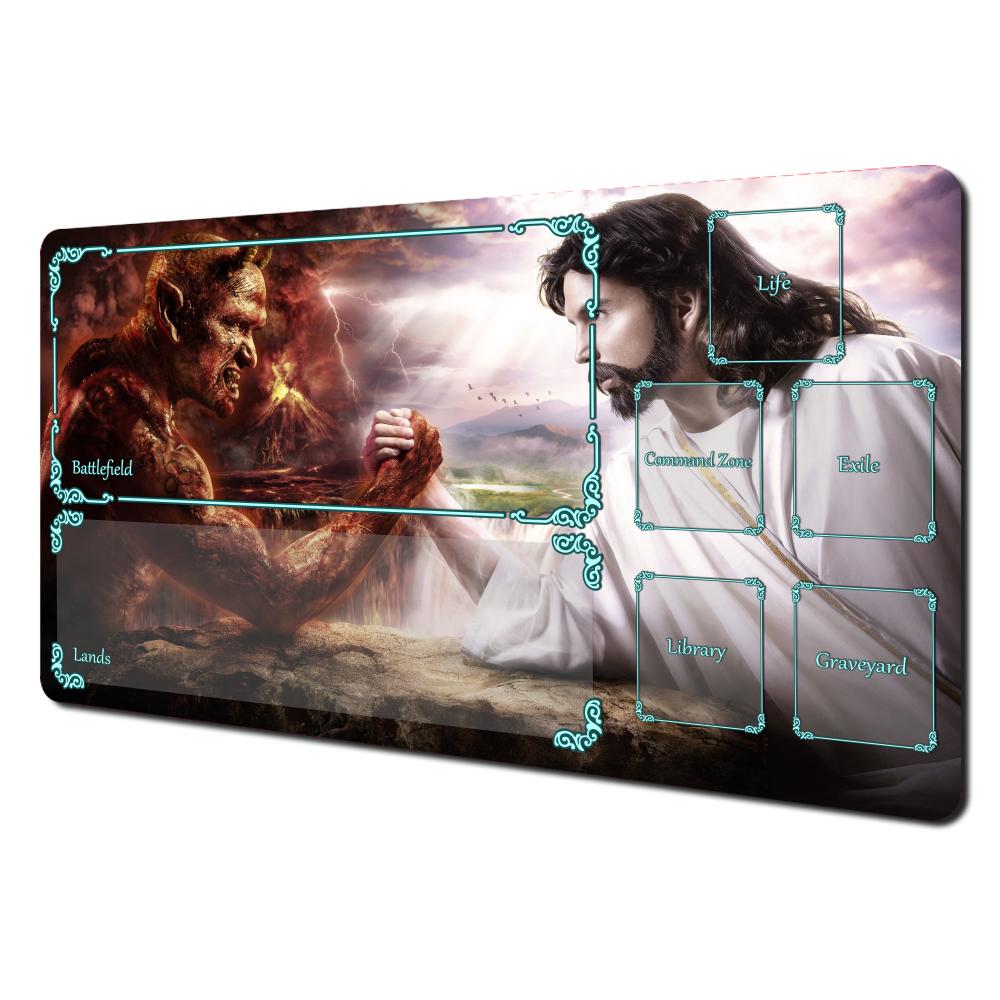 Magic Playmat Card Gaming Mat with zone Angels and Demons mtg playmat gathering gaming mats Commander Battle playmat magic rug 30x80x0.2cm