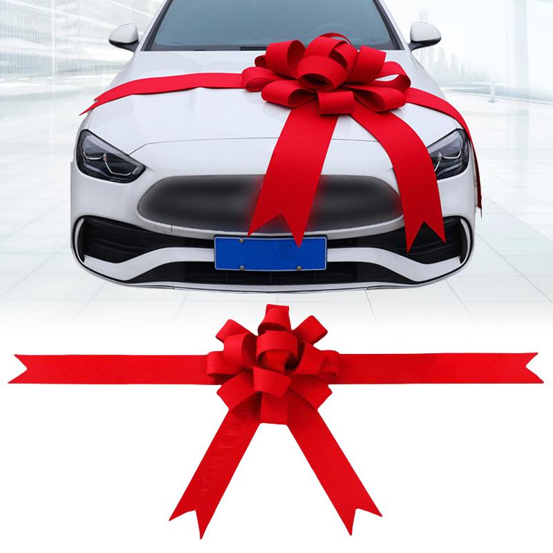 4S Shop Showroom Car Decor Giant Red Bow Wedding Party  XMAS Home Door Decor Bow Knot  New Car Delivery Bowknot Ceremony Sense