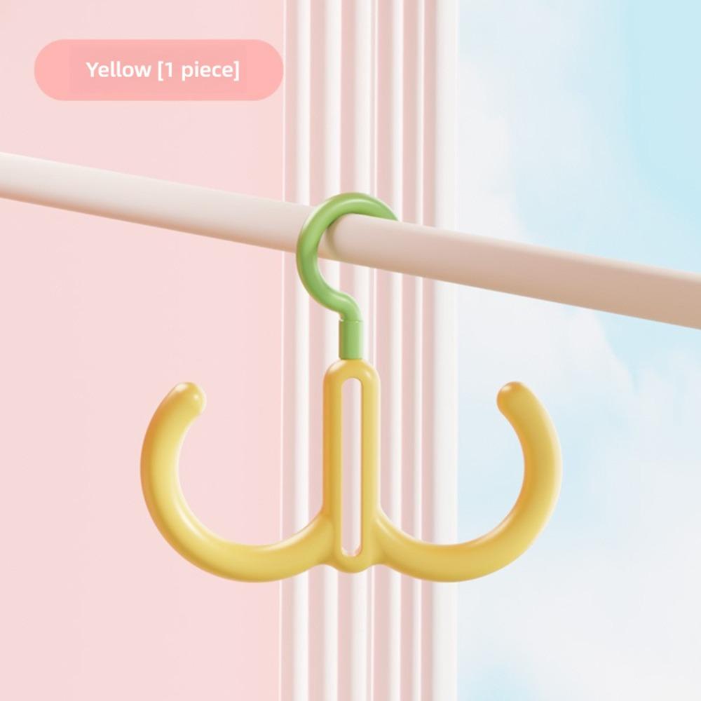 New Multifunctional Clothes Hanger Portable Dopamine Hook Scarf Tie Display Rack Rotatable Bedroom Scarf Racks