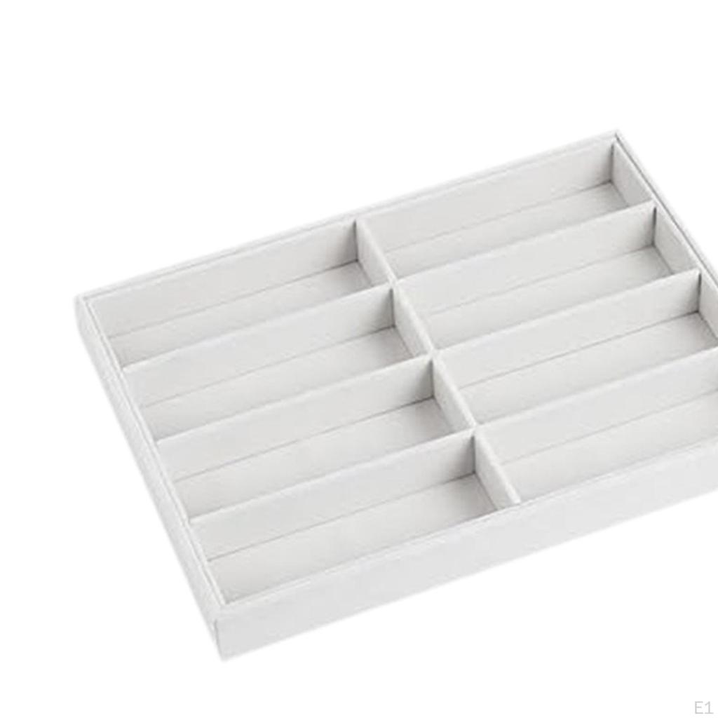 Sunglasses Organizer Tray 8 Grids Glasses Display Saving Jewelry Organizers Container for
