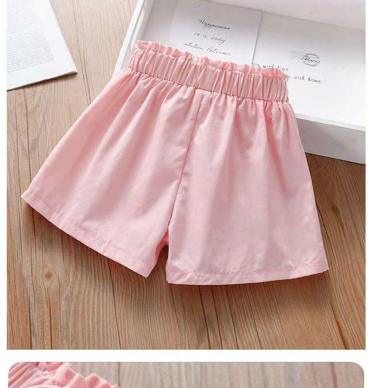 Letnie Szorty Casualowe Pięciopunktowe dla Dziewczynek 2025 - Dziecięce Lekkie Szorty Hot Pants dla Małych i Średnich Dziewczynek