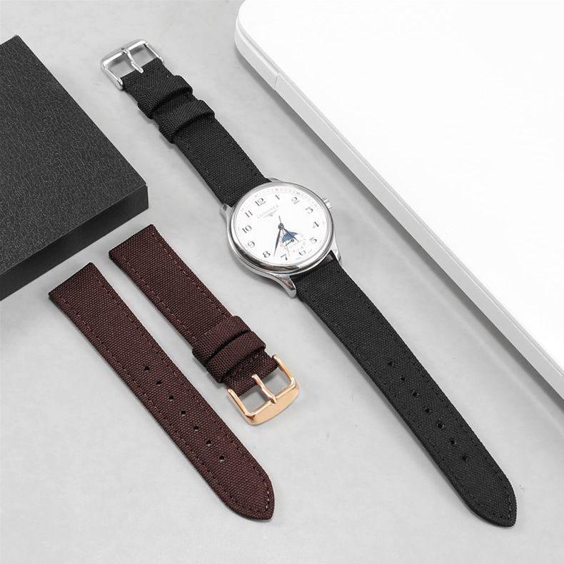 Pulseira de relógio universal de nylon de lona de 18mm 20mm 22mm à prova d'água para relógio inteligente Casio Longines citizen Tissot Seiko 19mm 21mm 23mm 24mm