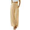 Women's Loose Casual Pants Trend Pocket Drawstring Wide Leg Versatile Long Pants