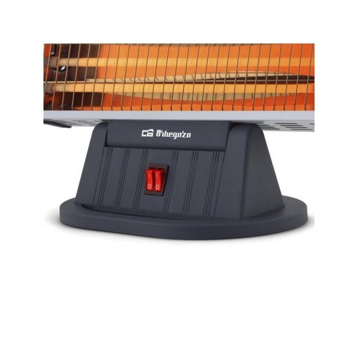 Poêle à quartz Orbegozo BP 0204 - 3 niveaux de puissance - Chaleur instantanée - Système anti-basculement 1200 W