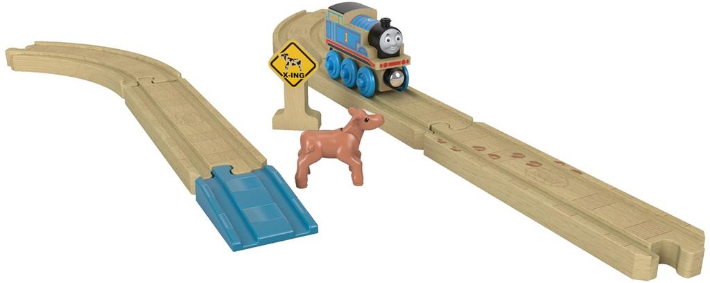 Thomas the Tank Engine Wooden Rail Series Straight & Curved Rail Extension Set FKF54