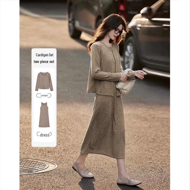 

Demana Good Girl A-line Dress & Cardigan Set L