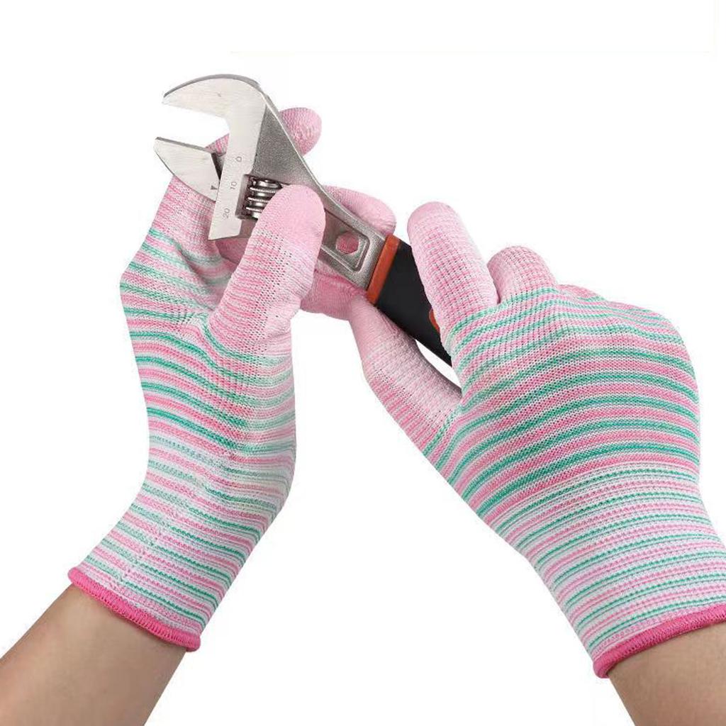 10PCS Zebra Stripe Gloves Horticultural Anti Slip and Wear Resistant Men's and Women's Work Labor Protection Gloves