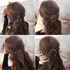 New Metal Geometric Love Heart Hair Clip Elegant Round Barrette for Women Girls Sweet Gold Hairpins Barrettes Hair Accessories