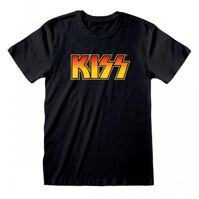 Kiss חולצת טריקו עם לוגו למבוגרים לשני המינים