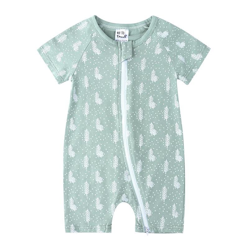 2026 Cotton Summer Bodysuit: Short Sleeve Romper for Newborns & Toddlers