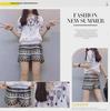 Korean Women's Summer Casual Embroidered T-Shirt & Shorts Set