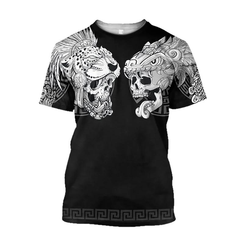 Fashion Vintage Men's T Shirt Harajuku Print O Neck Oversized T-Shirts Man Clothing Summer Casual Short Sleeve Streetwear Tops