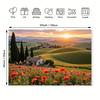 2D Italian Countryside Farmhouse Backdrop Photography Background Banner