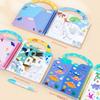 Water Drawing Book For Toddlers With Reusable Water Pen For Animal Recognition Learning