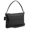 Coach Relay 34 Brand Pattern Zipper Closure Leather Handheld Crossbody Bag Large Unisex bags Black CU107-BLK