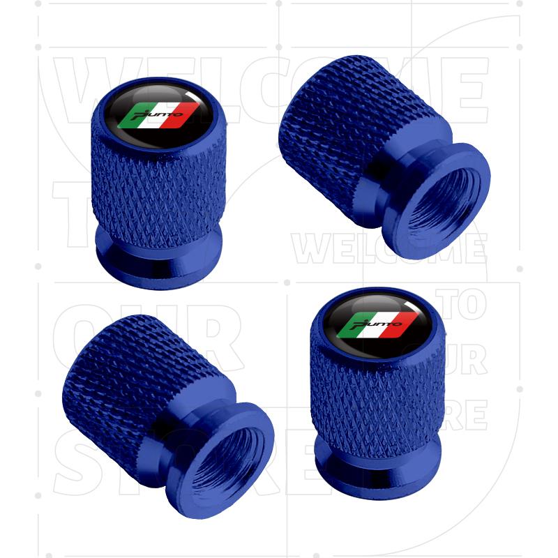 Für Panda Punto Tipo Italienische Flagge Abarth LOGO 4 Stück Auto Rad Reifen Ventil Aluminium Kappen Reifenventil Kappen Luftstaub Wasserdicht
