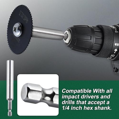 SPEEDWOX Pipe Inside Cutter, Mini Slitter Blade, Circular Saw Blade Set, Internal Pipe Cutter, PVC Pipe Inside Cutter, 1/4-inch Hex Shank, High-Speed